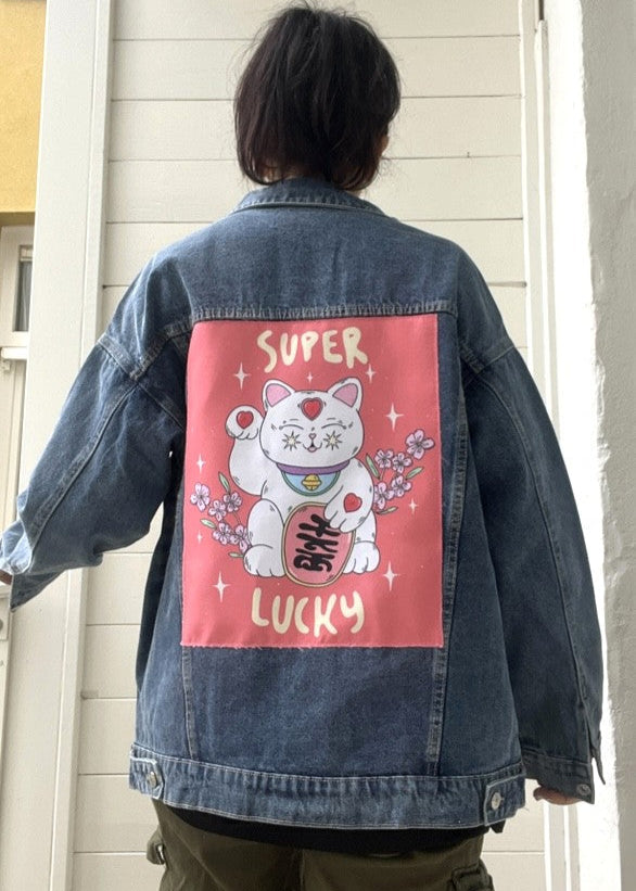 Super Lucky Cat/Red print