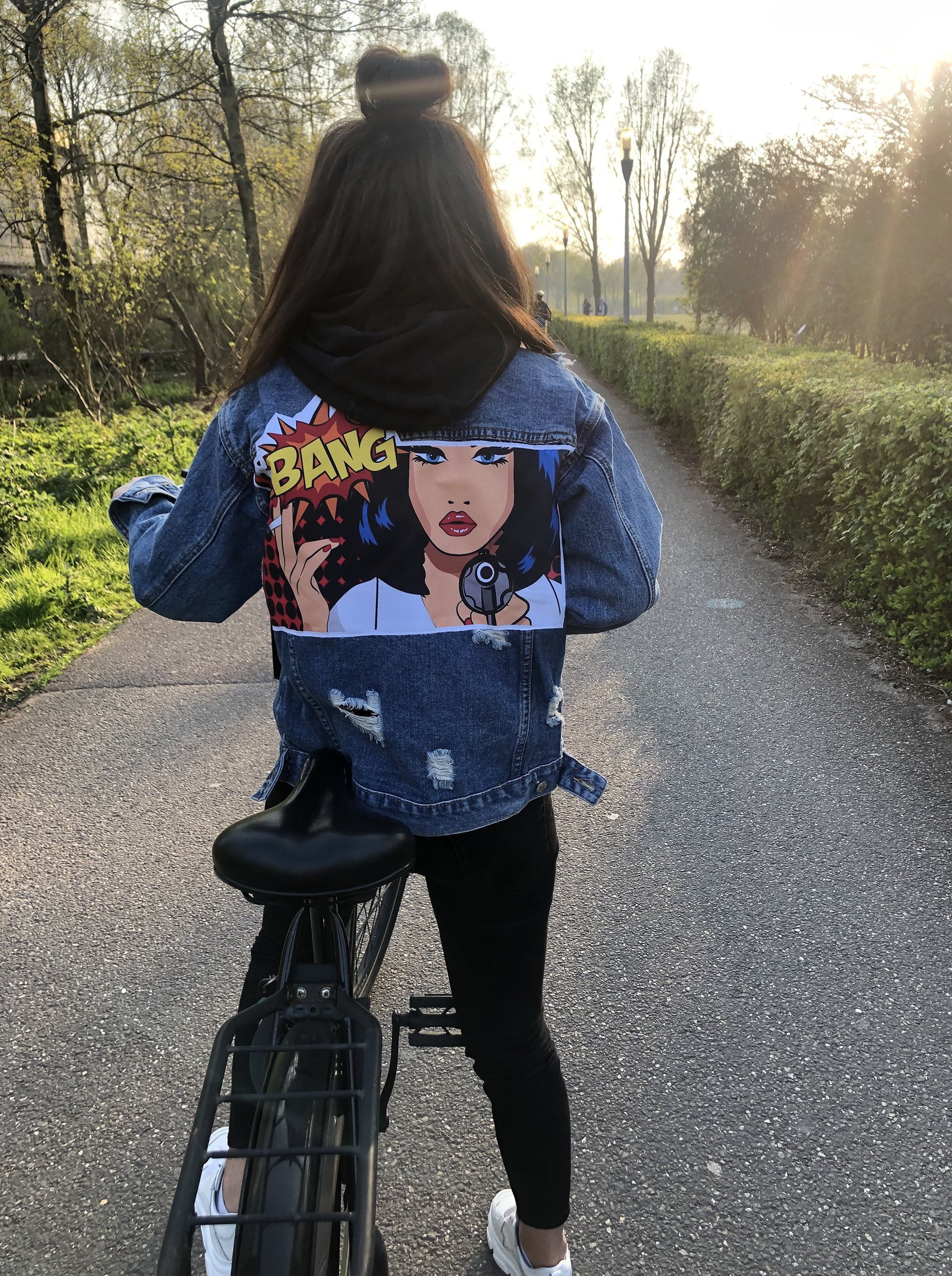 Bang pop art Denim jacket