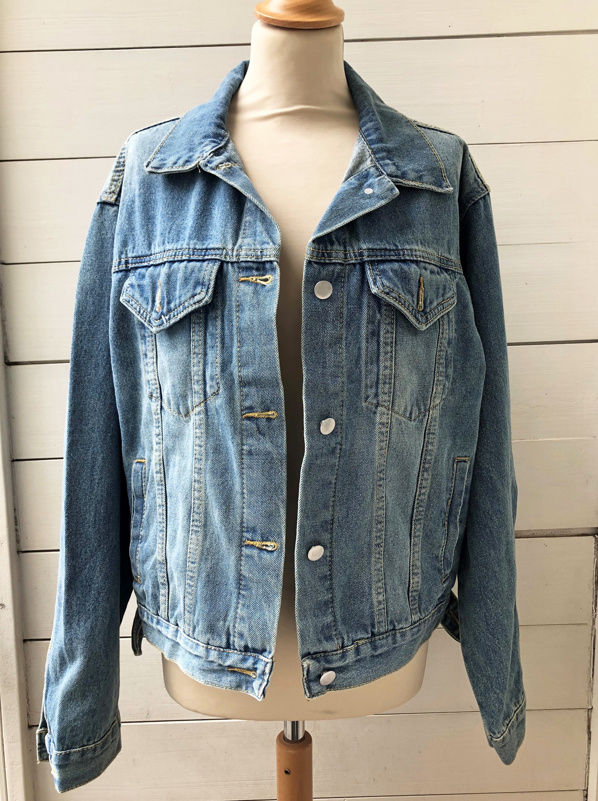 Leopard Denim Jacket