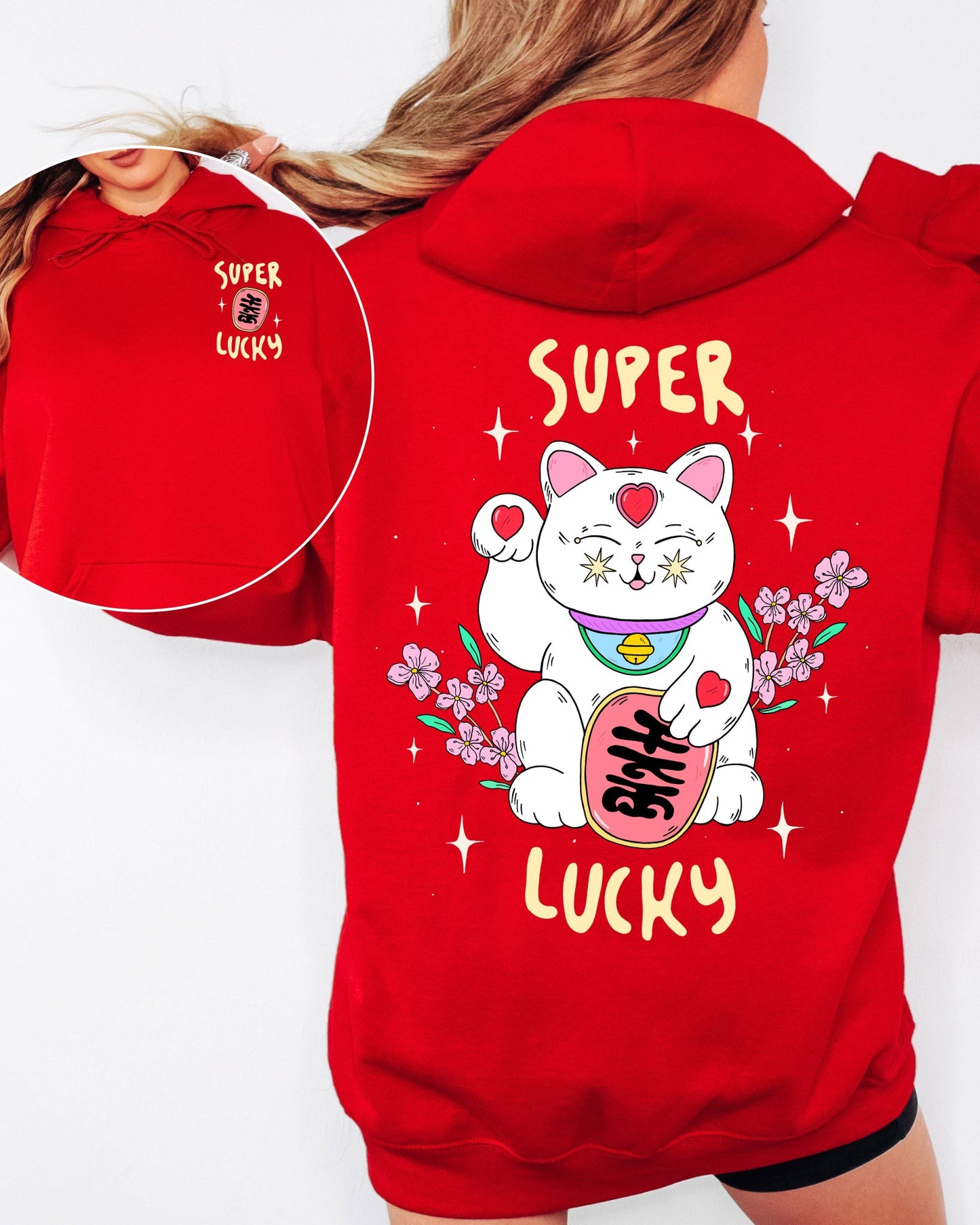 Super Lucky Cat Unisex Hoodie