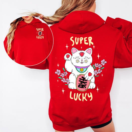 Super Lucky Cat Unisex Hoodie