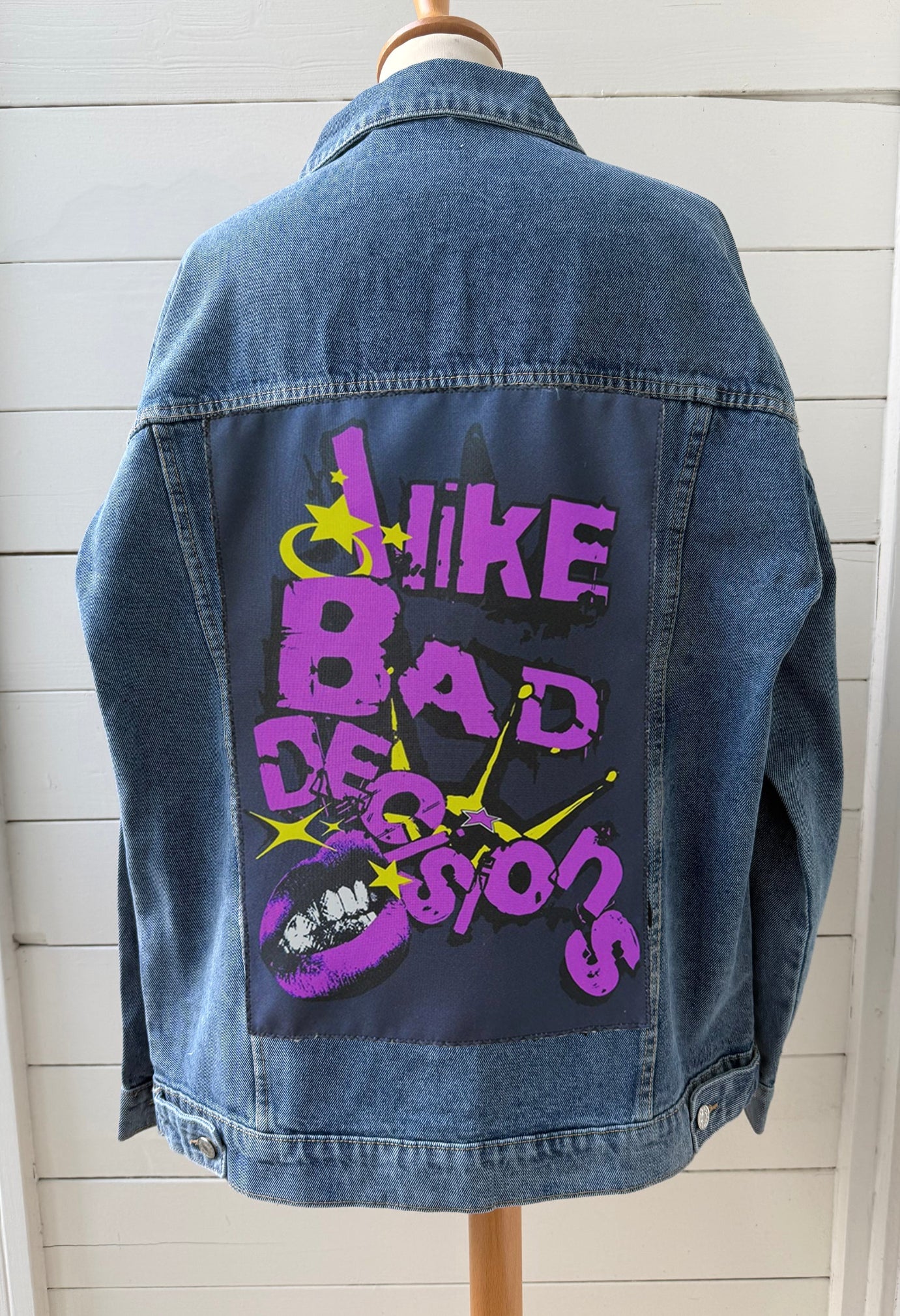 I like Bad Decisions Denim Jacket