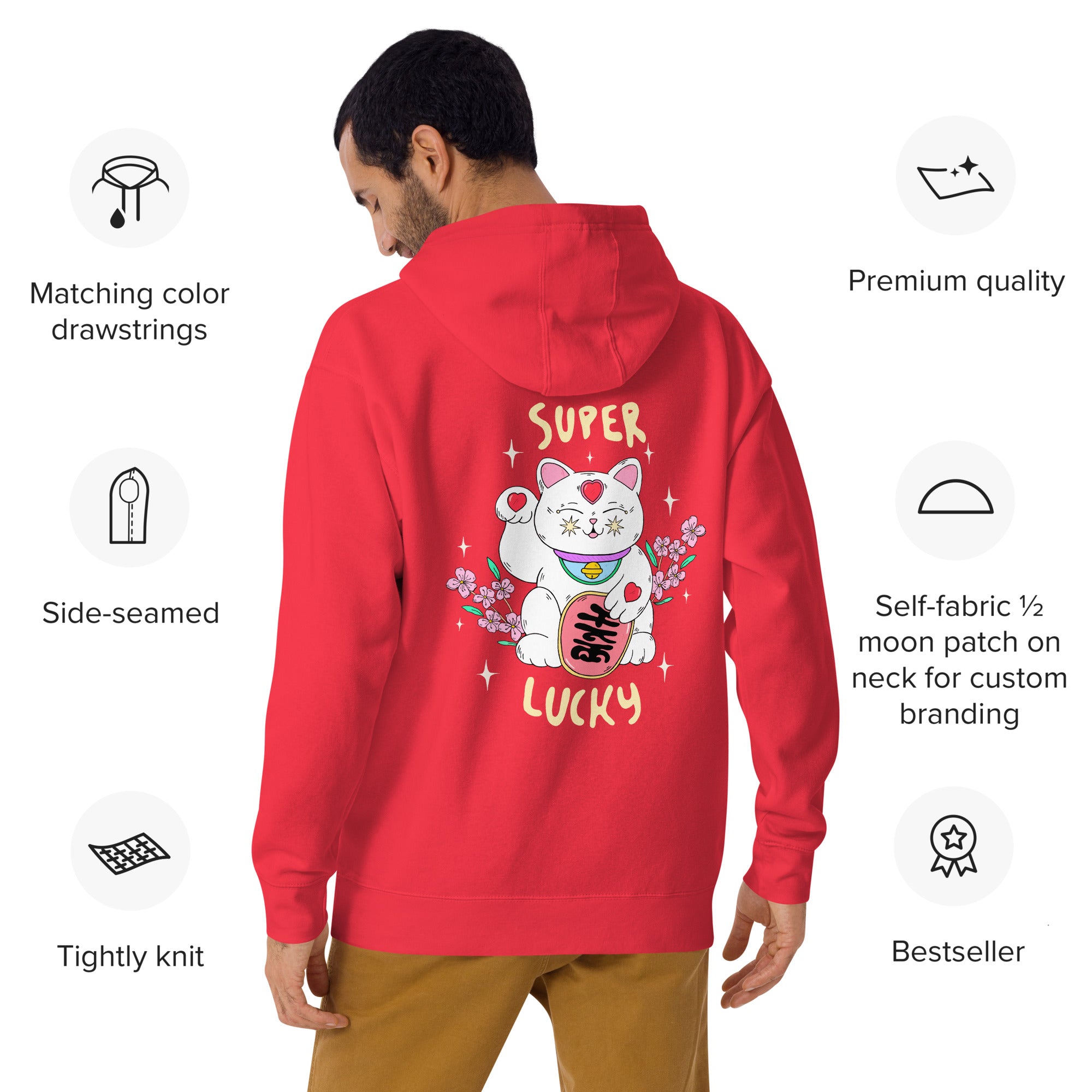 Super Lucky Cat Unisex Hoodie
