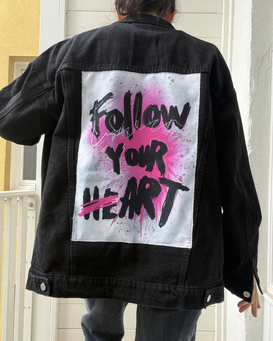 Follow your Heart Denim  Jacket