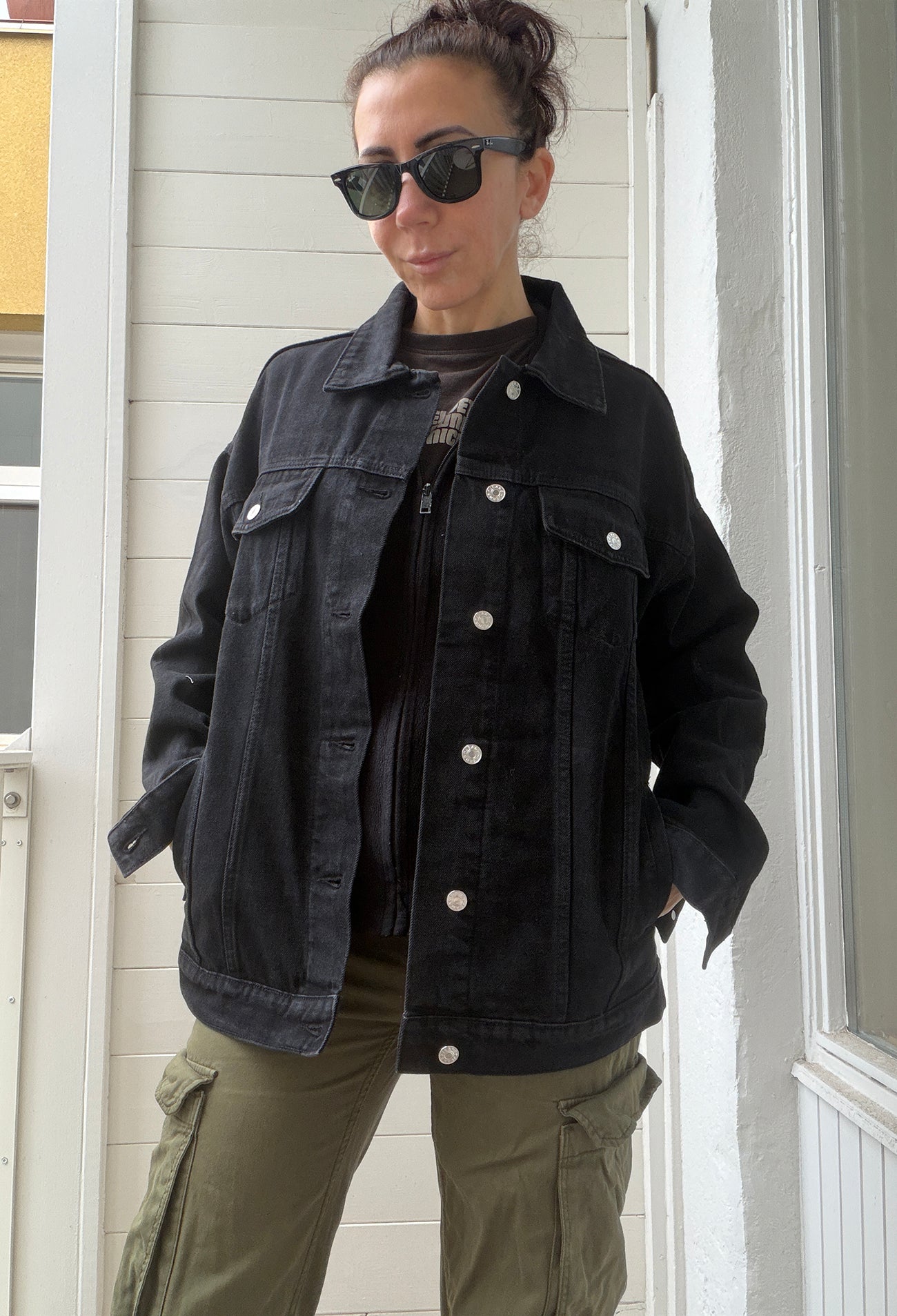 F**k this Shit Pink Jaguar Denim Jacket