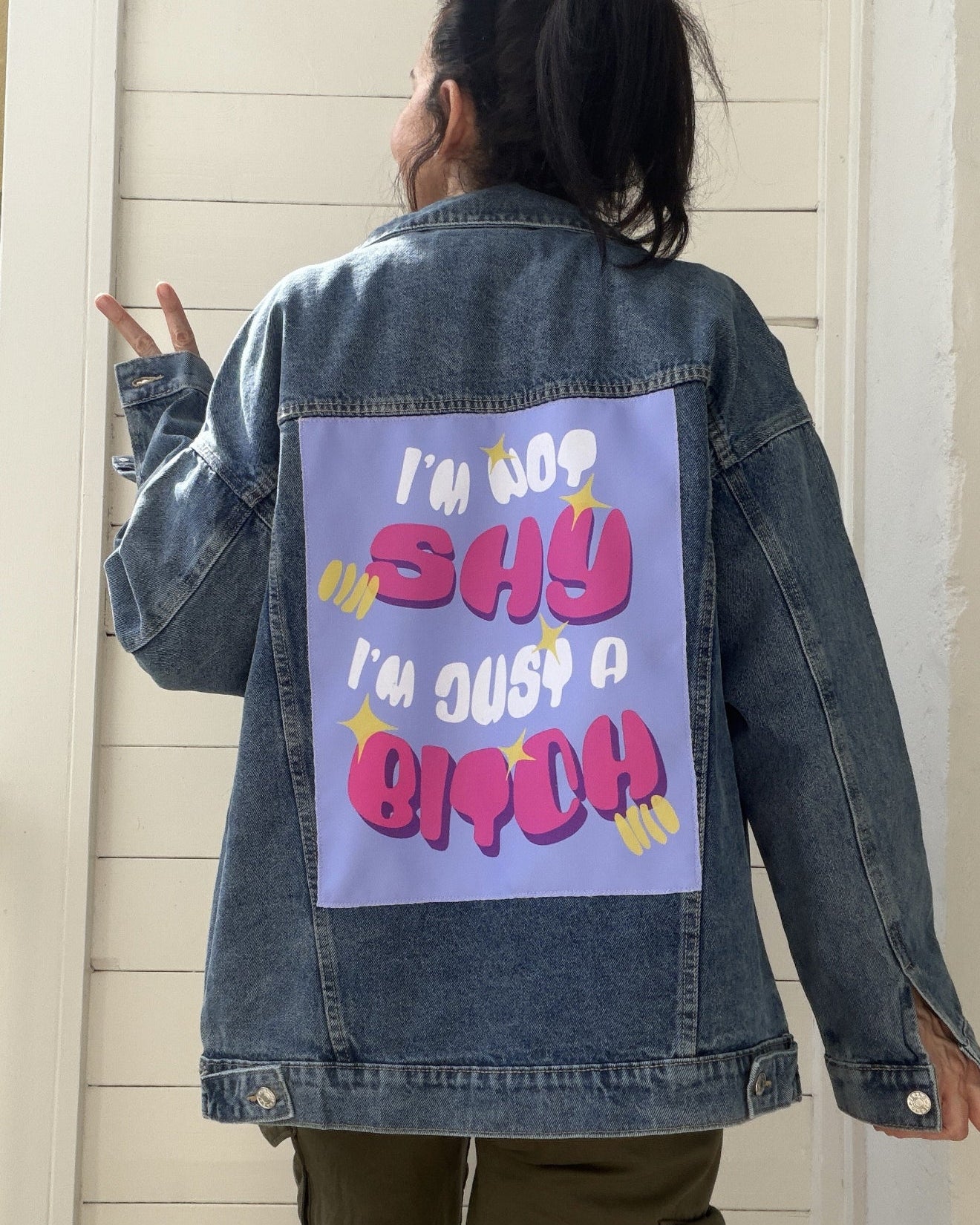 I'm Not shy I'm just a Bitch Fabric Patch