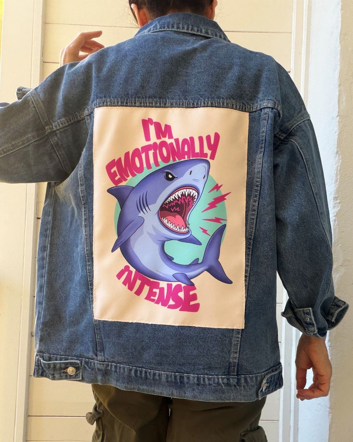 I'm Emotionally Intense Denim Jacket