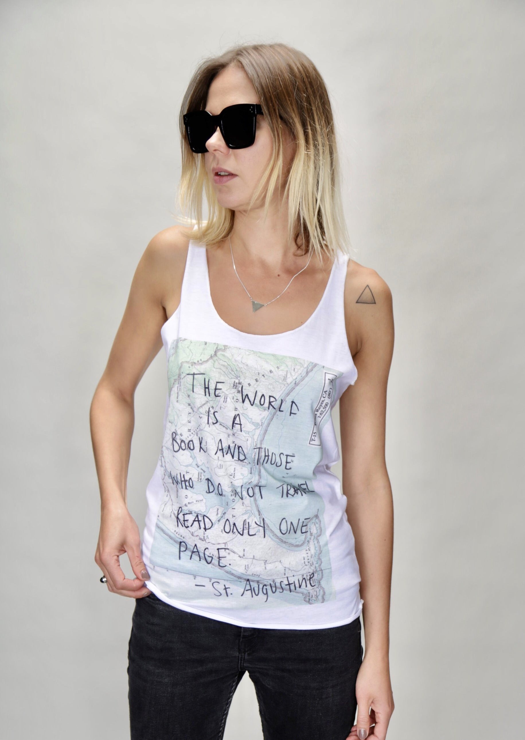 The World is a Book Tank Top