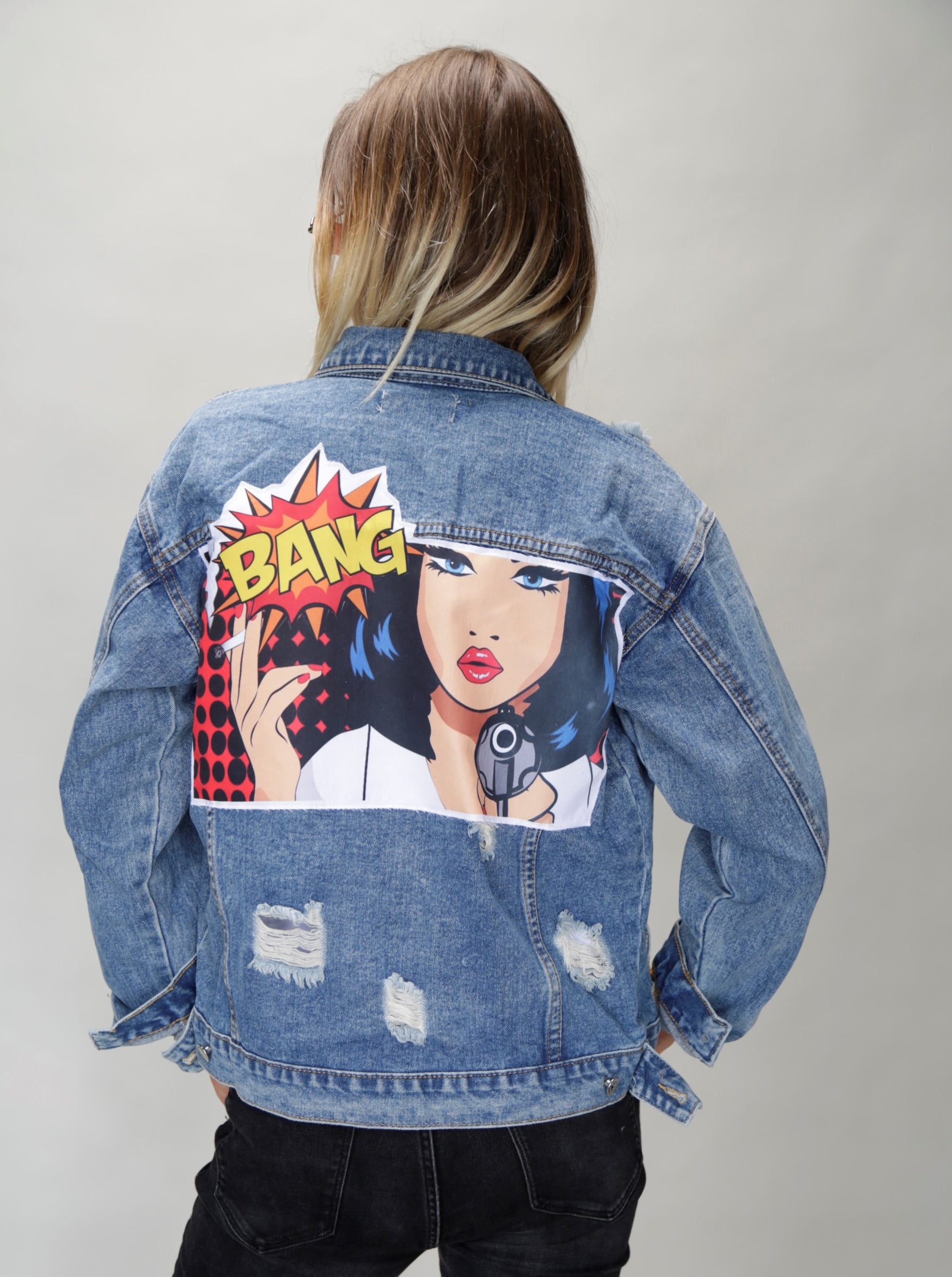 Bang pop art Denim jacket