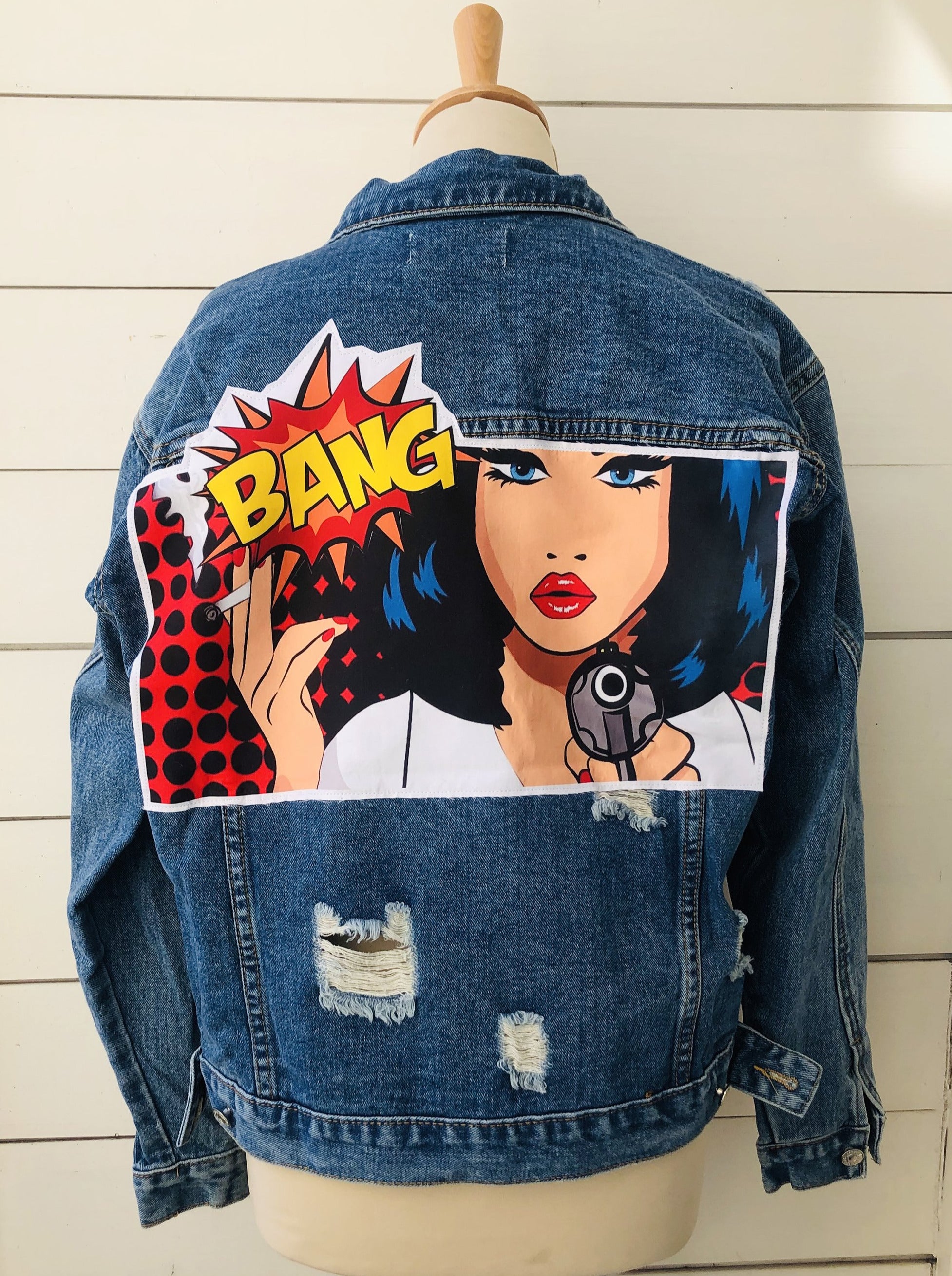 Bang pop art Denim jacket