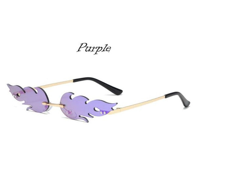 Flame Rimless Sunglasses