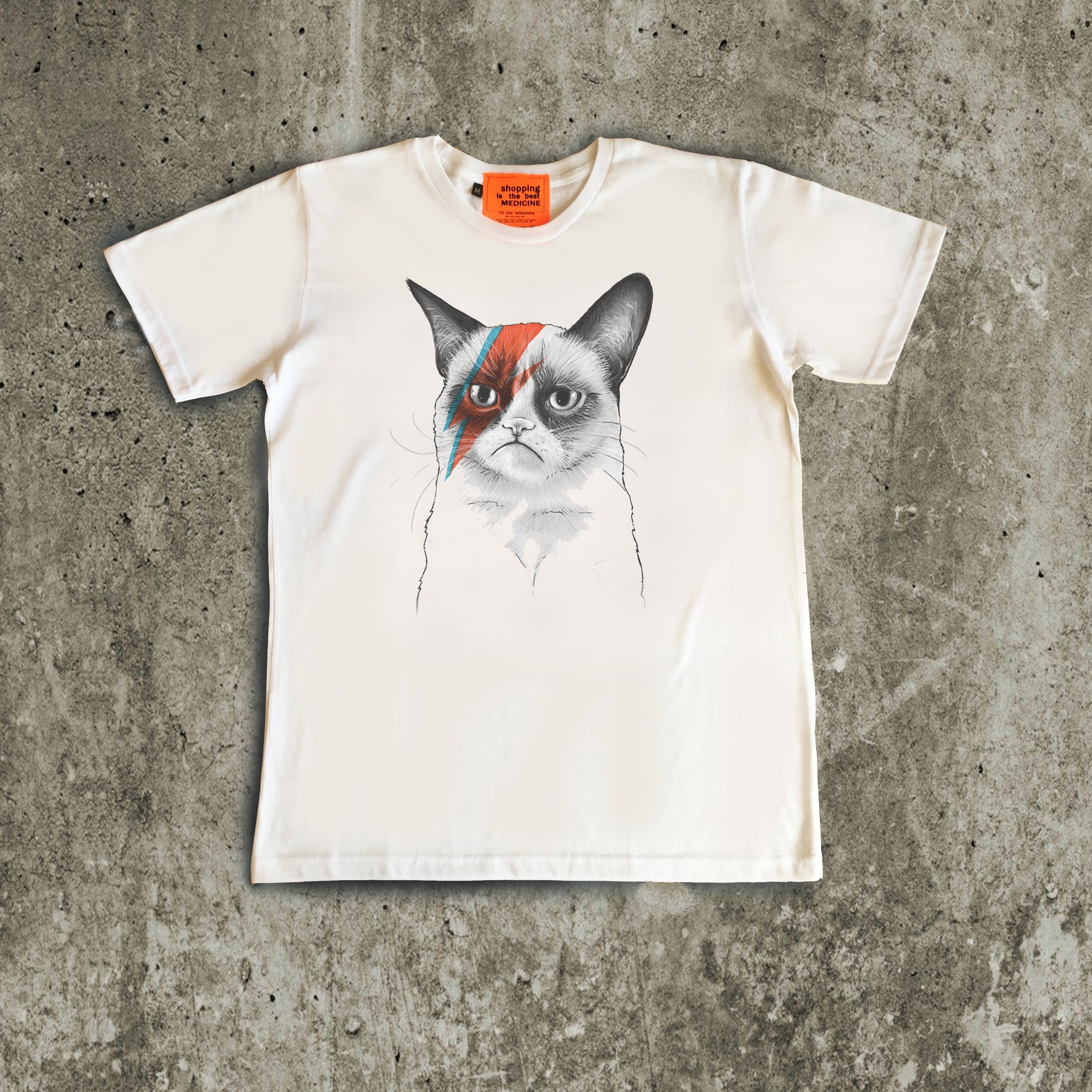 Bowie Grumpy Cat T-Shirt